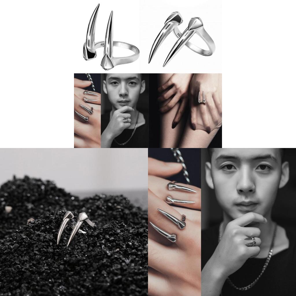 Vintage Fashion Influencer - Bague unisexe Ig populaire pour adolescents,