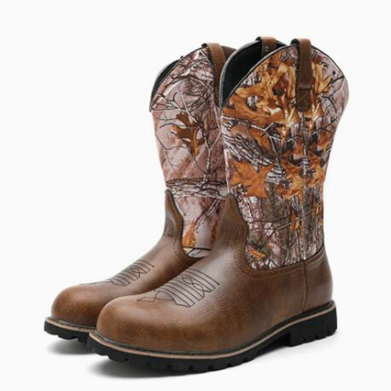 Vintage Fashion Mens - Bottes classiques pour hommes, bottines en