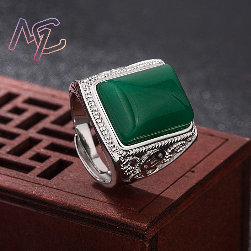 Bagues en Jade naturel vert, b - Vintage Fashion Design avis et prix
