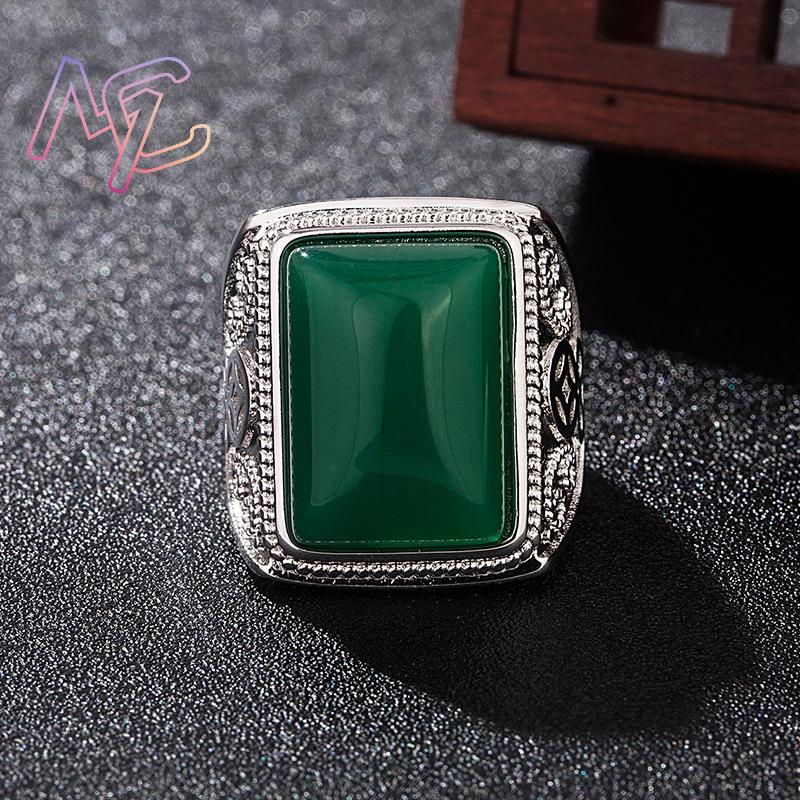 Bagues en Jade naturel vert, b - Vintage Fashion Design avis et prix