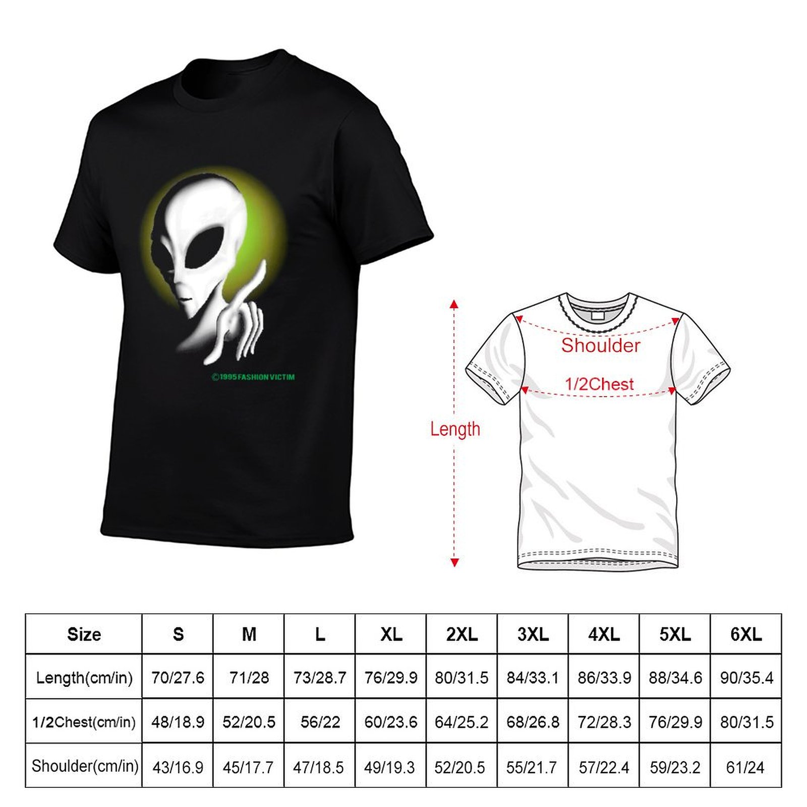 T-shirt vintage ALIEN 1995, mo - Vintage Fashion Victim Shirt avis et prix