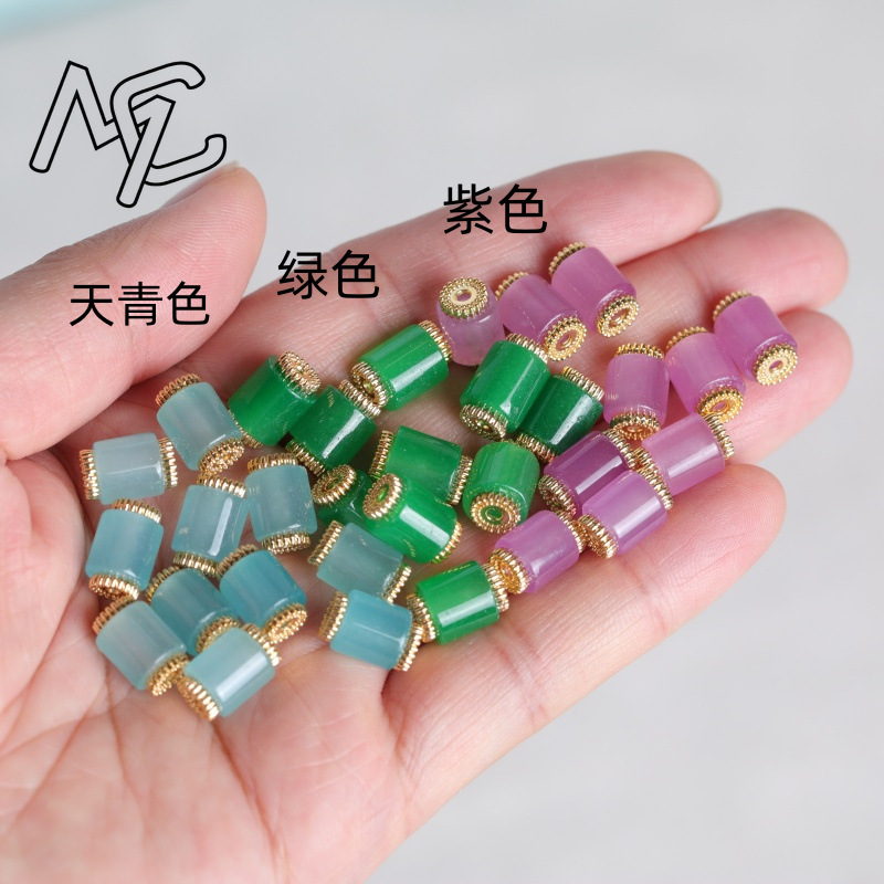 10 perles de jade naturel tric - Vintage Fashion Design avis et prix