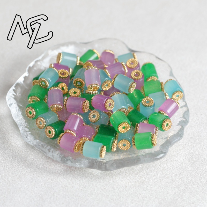 10 perles de jade naturel tric - Vintage Fashion Design avis et prix