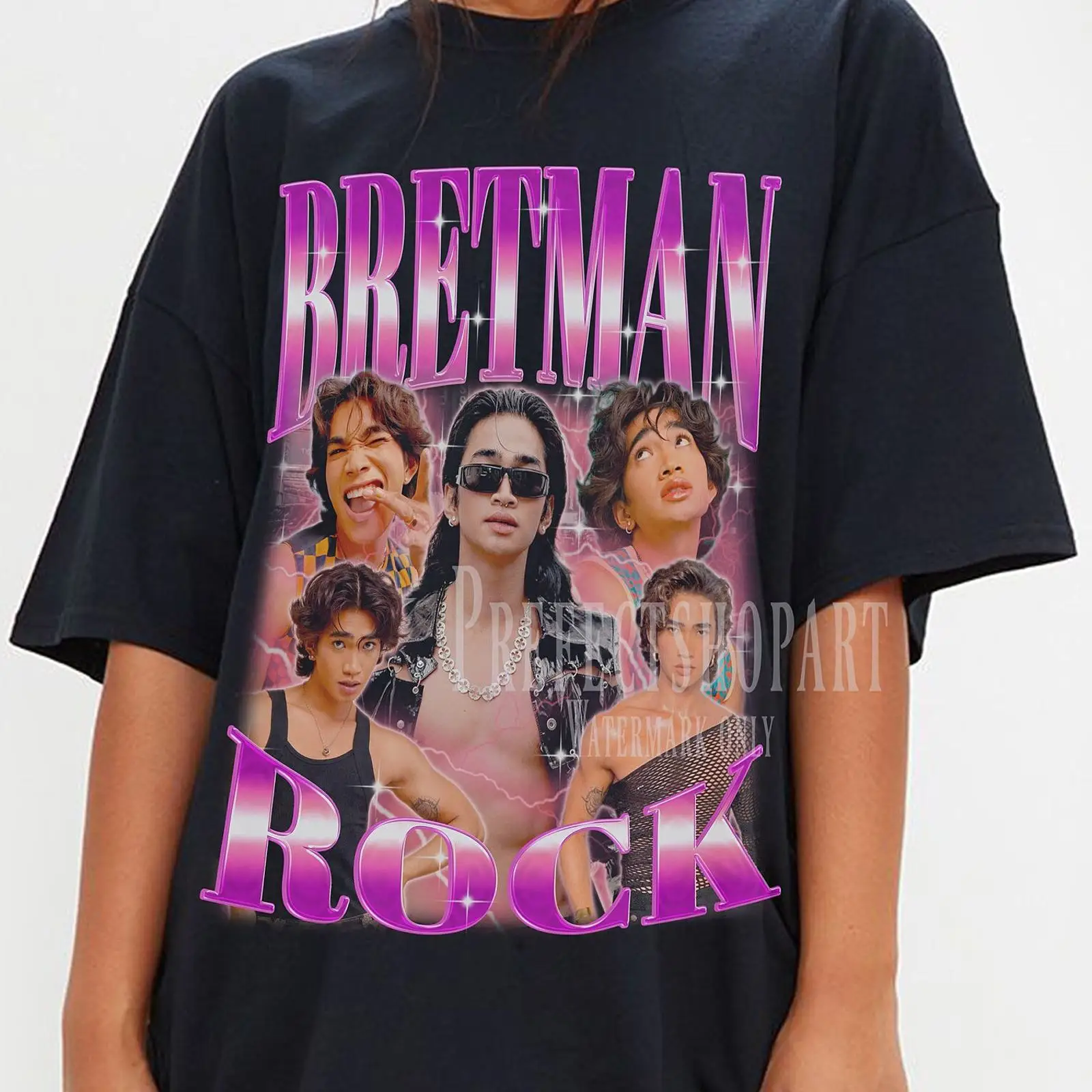 T-shirt rétro Bretman Rock, st - Vintage Fashion Influencer avis et prix