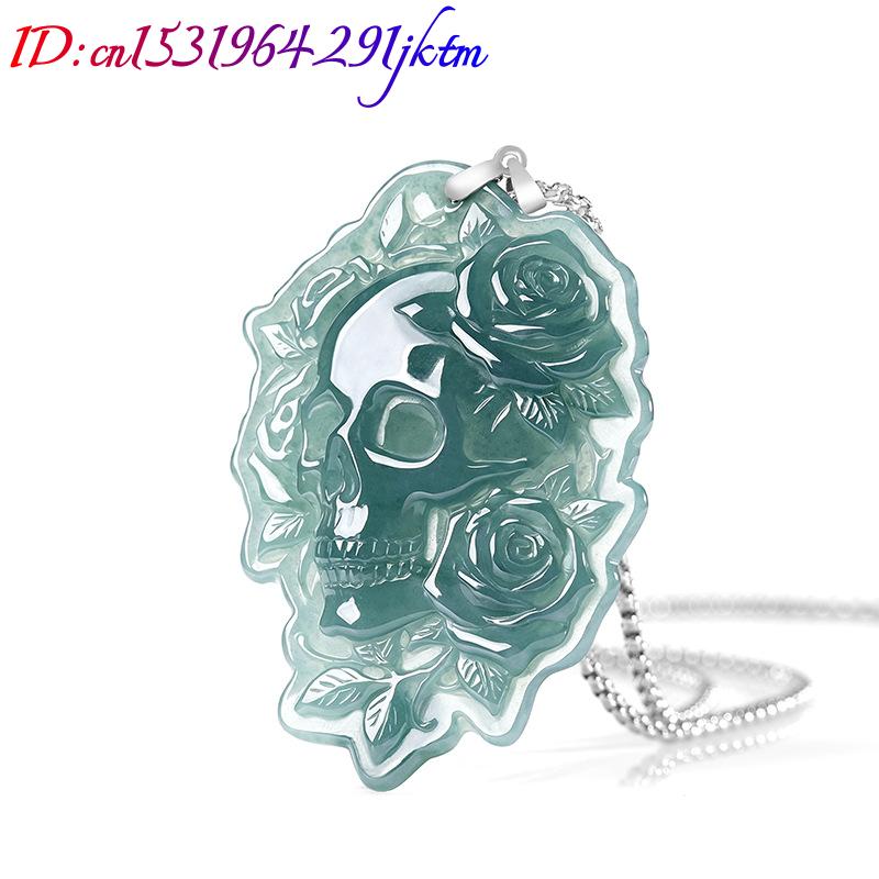 Collier Pendentif Crâne en Jad - Vintage Fashion Design avis et prix